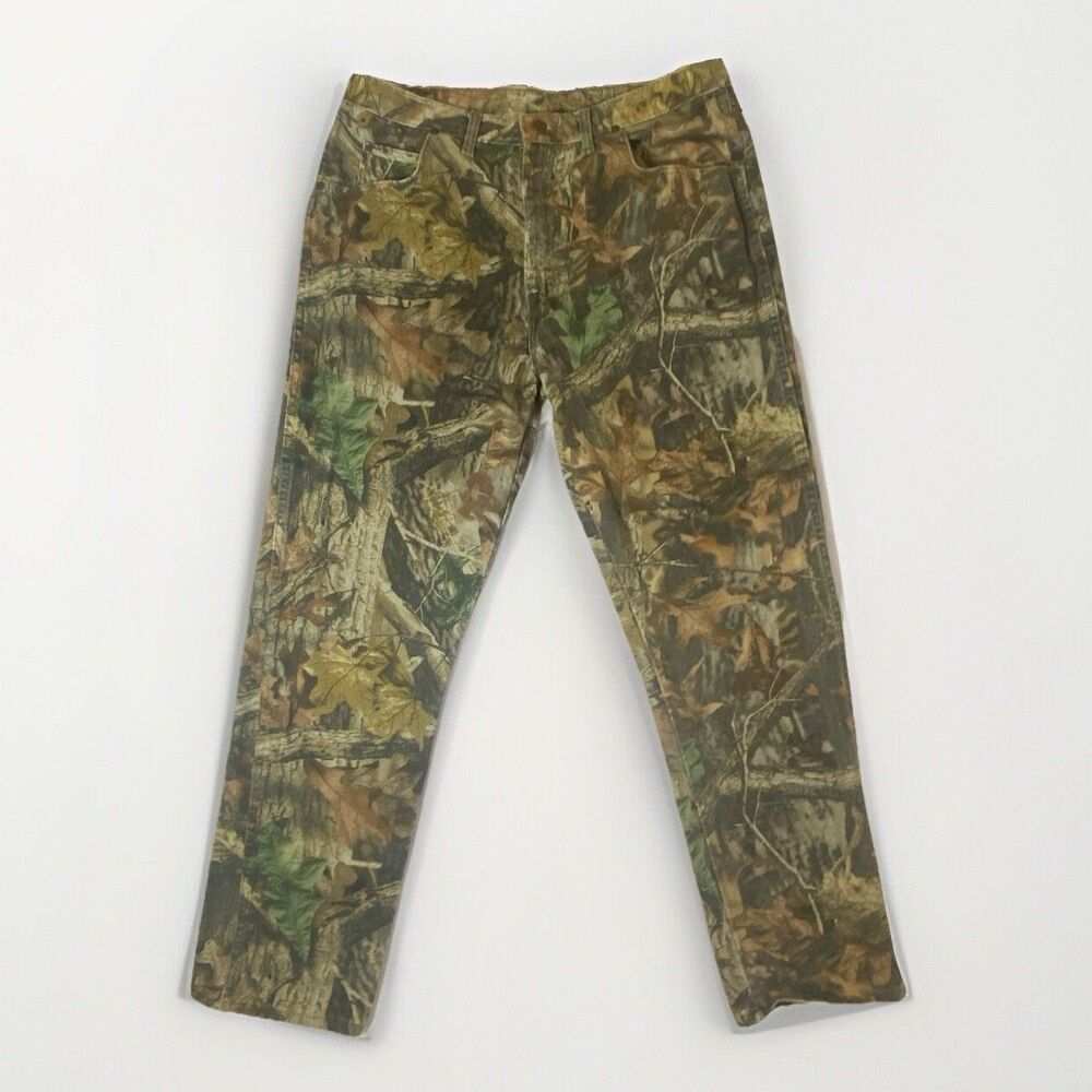 Wrangler Rugged Wear Advantage Timber Camo Jeans Measure 37x33